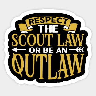 Scouting - Respect the scout law Sticker